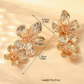 Brincos Femininos Margarida em Camadas