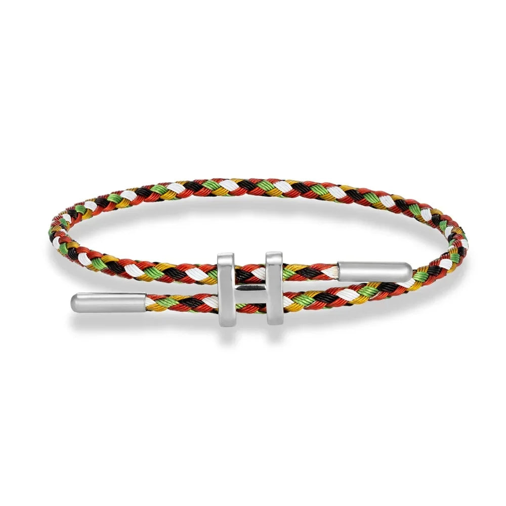 Bracelete de Cordão em H