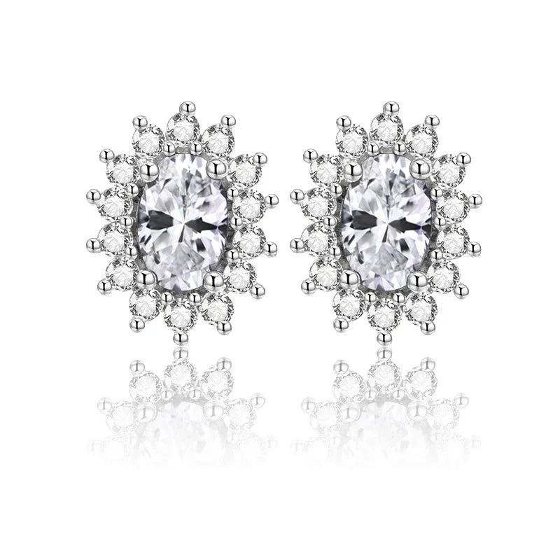 Brinco Oval com Esmeralda