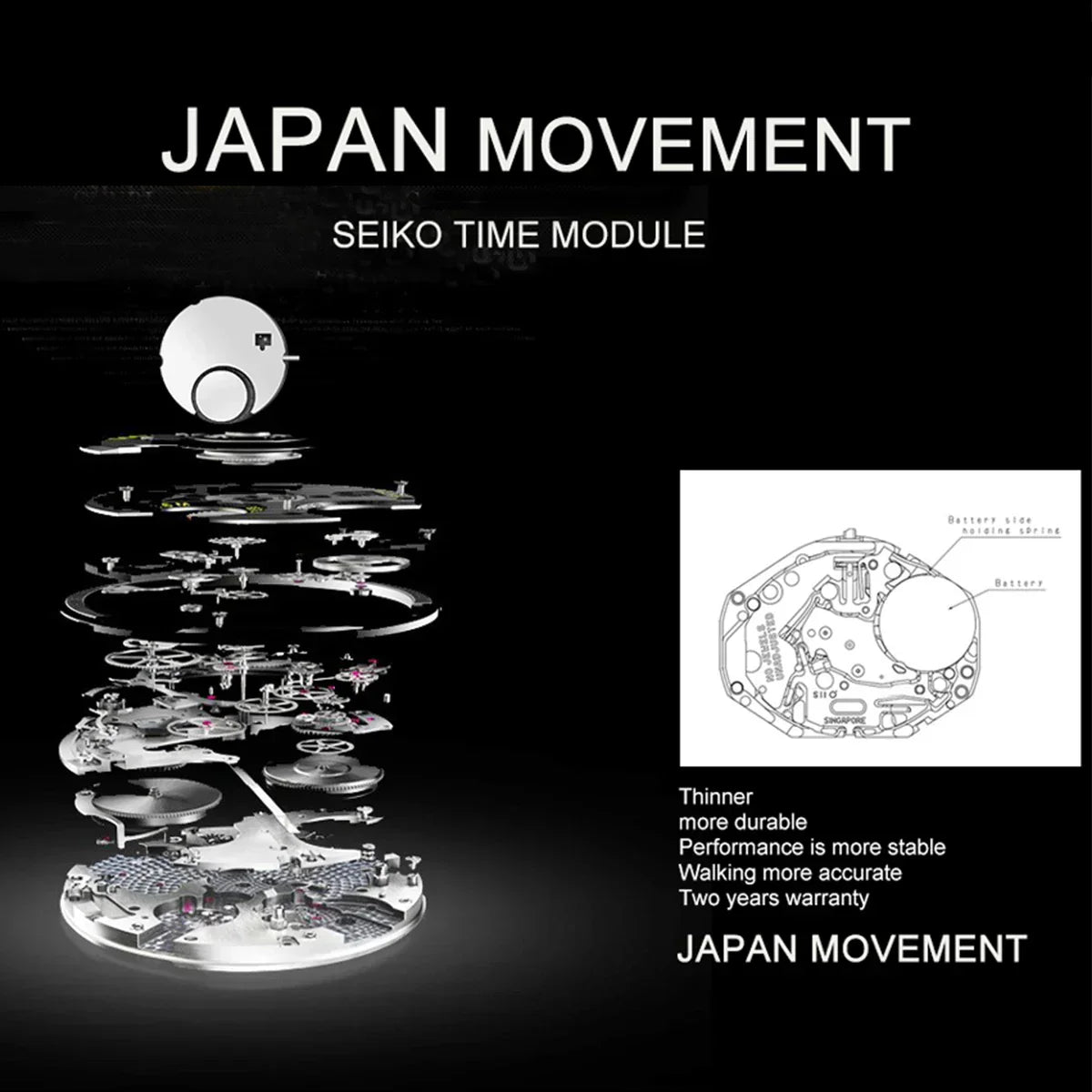 Relógio feminino Lunara